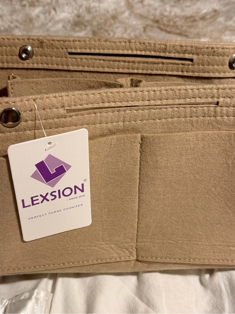 Beige Tote Organizer Insert